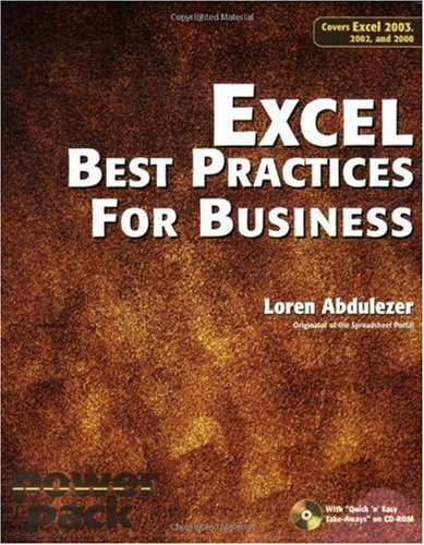 Excel Best Practices for Business [With CDROM]