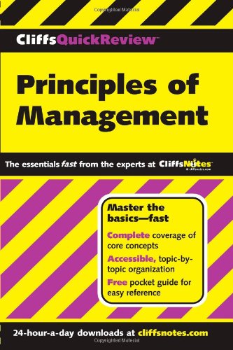 CliffsQuickReview Principles of Management