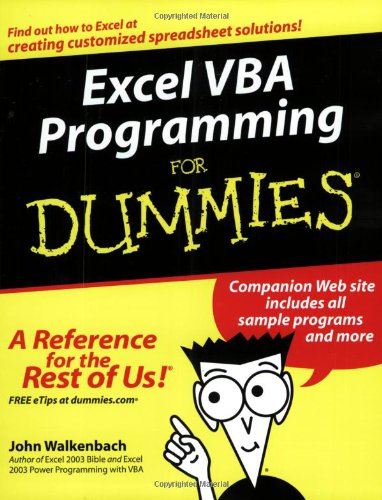 Excel VBA Programming For Dummies