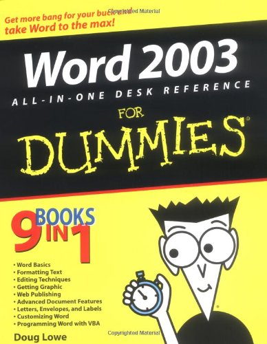 Word 2003 All-In-One Desk Reference for Dummies