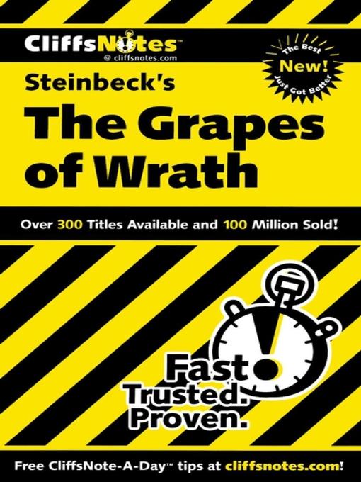 CliffsNotes on Steinbeck's The Grapes of Wrath