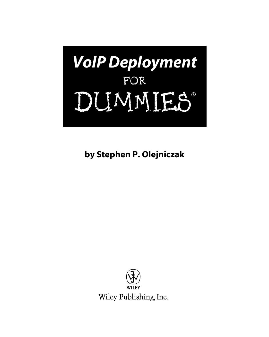 VoIP For Dummies