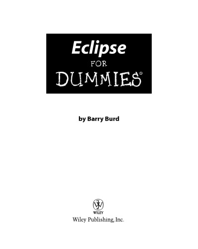 Eclipse For Dummies