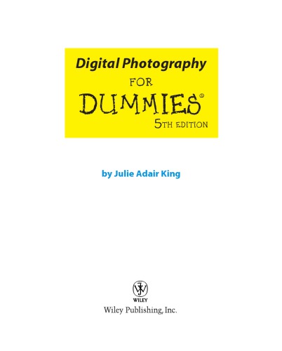 Digital Photography For Dummies