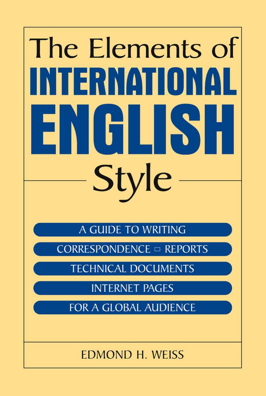 The Elements of International English Style