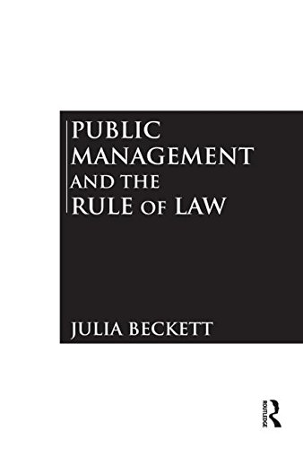 Public Management and the Rule of Law