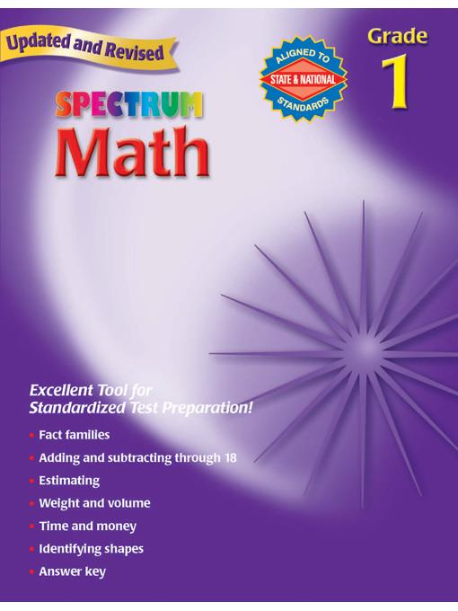 Spectrum Math, Grade 1