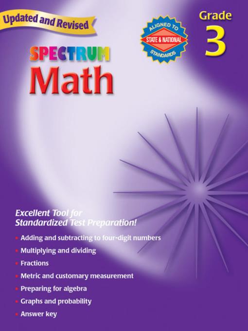 Spectrum Math, Grade 3