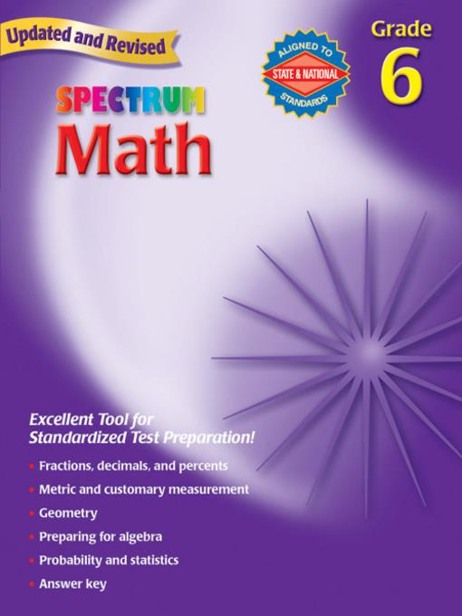 Spectrum Math, Grade 6