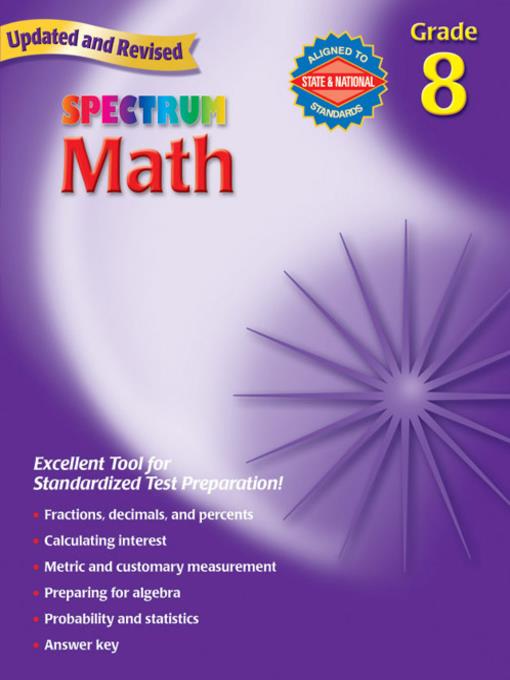 Spectrum Math, Grade 8