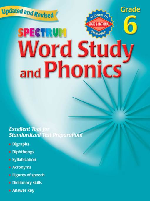 Spectrum Phonics, Grade 6