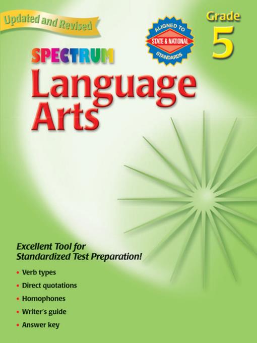 Spectrum Language Arts, Grade 5