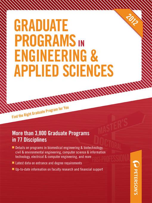 Peterson's Graduate Programs in Engineering & Applied Sciences 2012