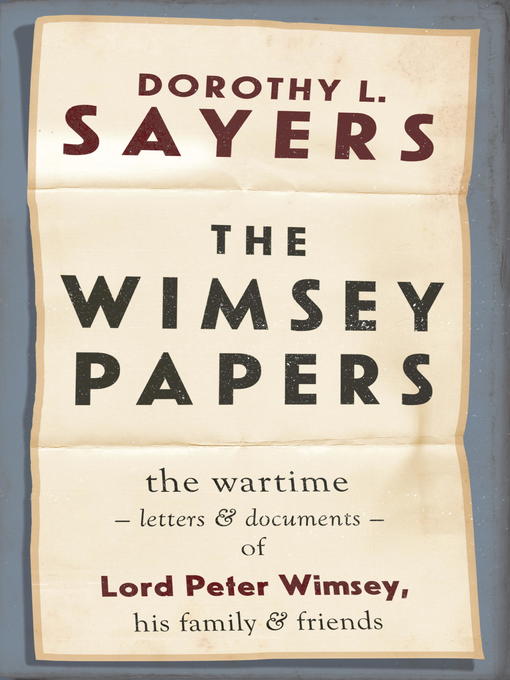 The Wimsey Papers