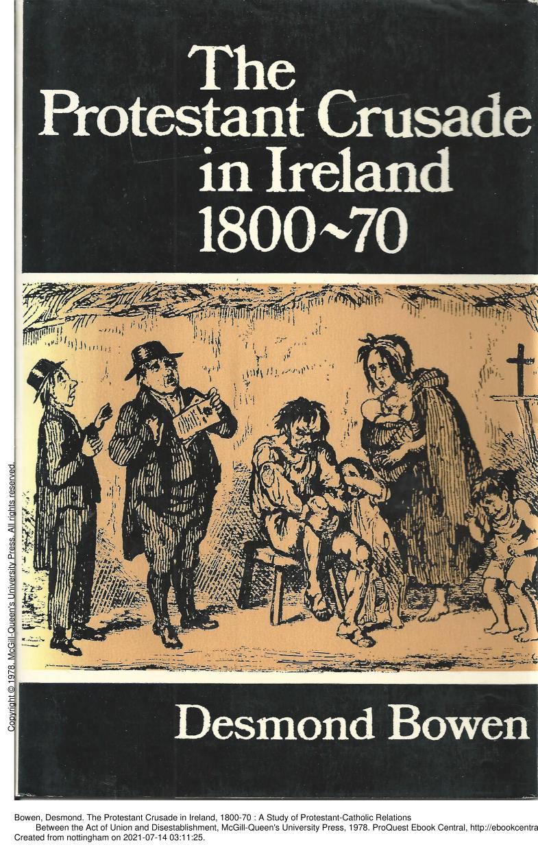 The Protestant Crusade in Ireland, 1800-70