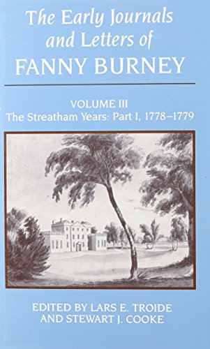 The Early Journals and Letters of Fanny Burney