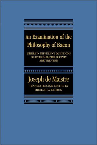 An Examination of the Philosophy of Bacon