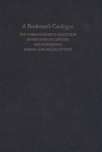 A Bookman's Catalogue Vol. 1  A-L