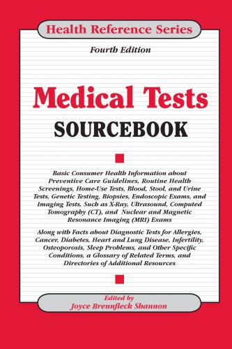 Medical Tests Sourcebook