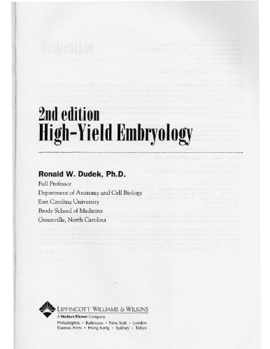 High-Yield Embryology