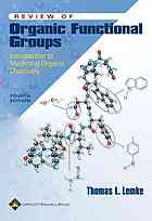 Review of Organic Functional Groups