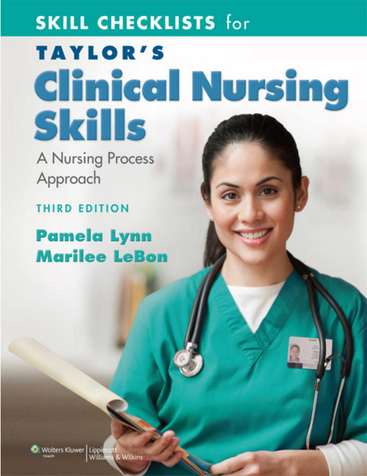 Skill Checklists for Taylor's Clinical Nursing Skills