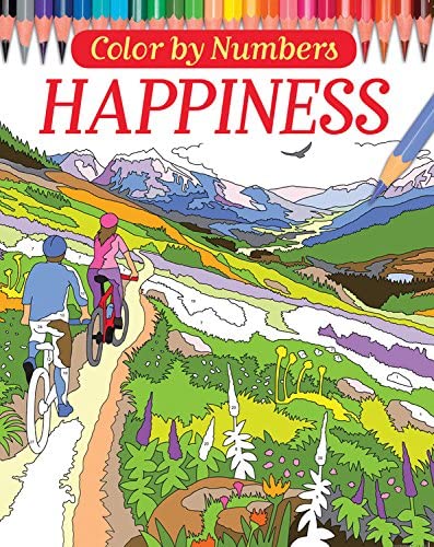 Color by Numbers: Happiness (Arcturus Coloring Books, 6)