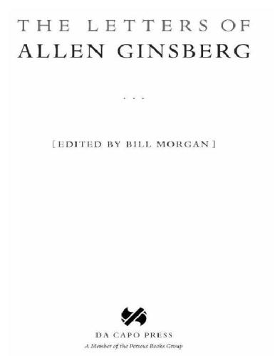 The Letters of Allen Ginsberg