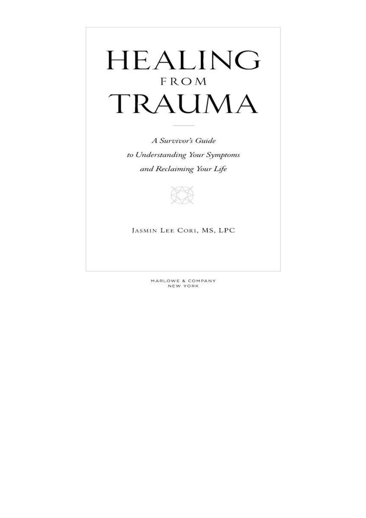 Healing from Trauma
