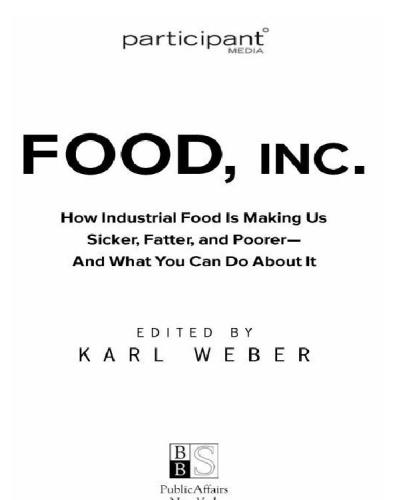 Food Inc.--A Participant Guide