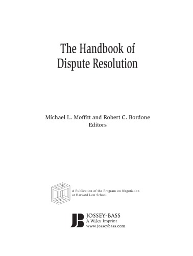 The Handbook of Dispute Resolution