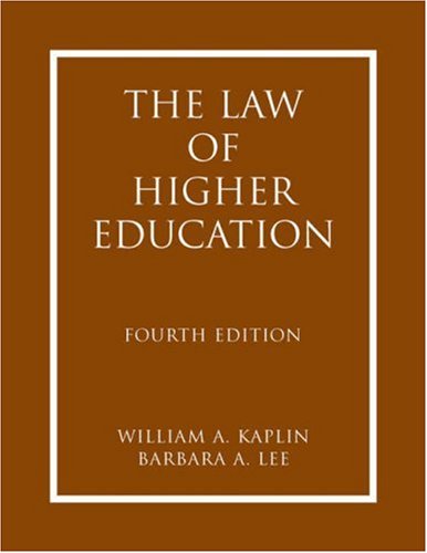 The Law of Higher Education, 2 Volumes