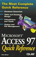 Access 97 Quick Reference