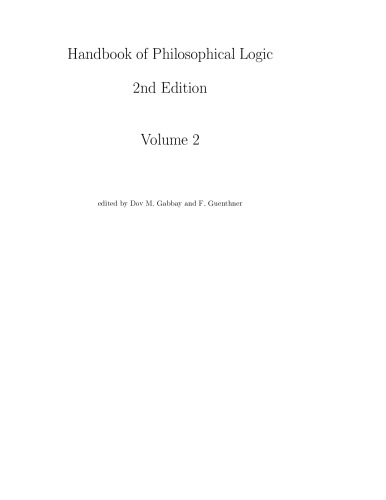 Handbook of Philosophical Logic, Volume 2