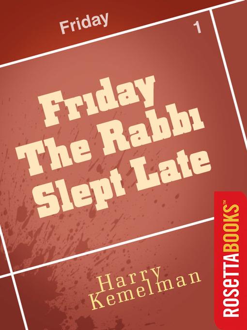 Friday the Rabbi Slept Late