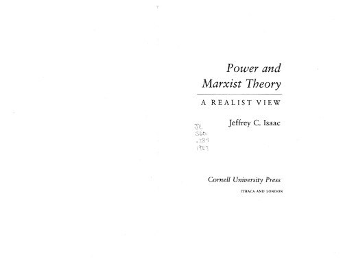 Power And Marxist Theory