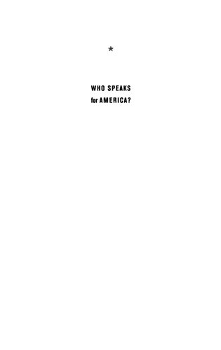 Who Speaks for America?