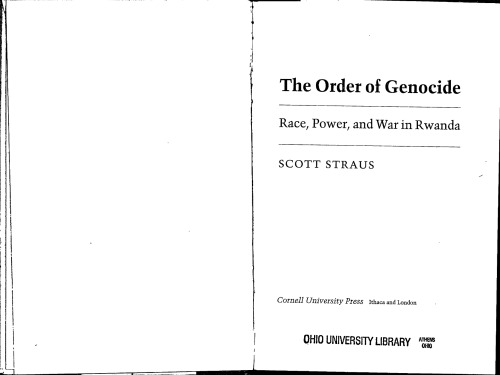 The Order Of Genocide