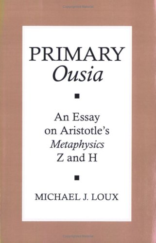 Primary &quot;ousia&quot;