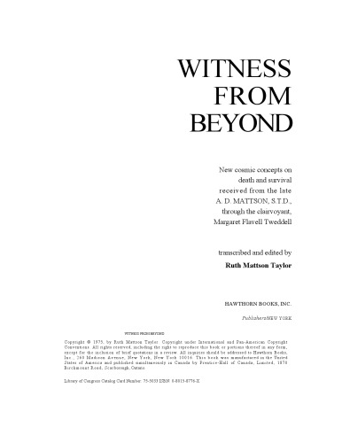 Witness From Beyond