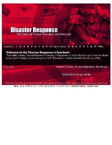 Disaster Response