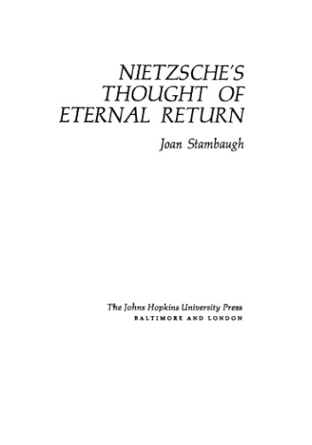 Nietzsche's Thought Of Eternal Return