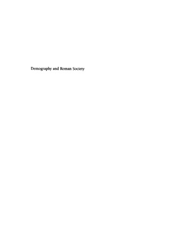 Demography and Roman Society