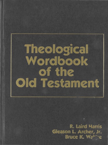 Theological Workbook of the Old Testament