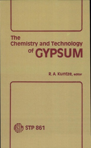 The Chemistry And Technology Of Gypsum