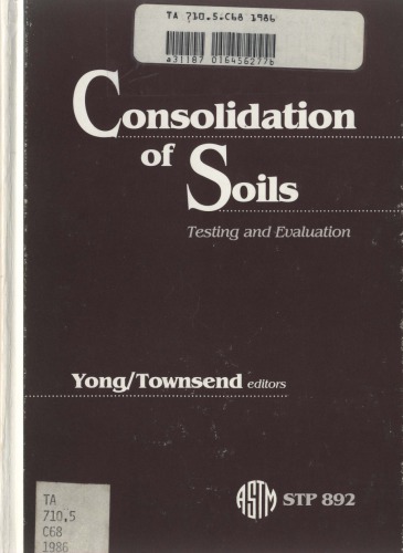 Consolidation of Soils