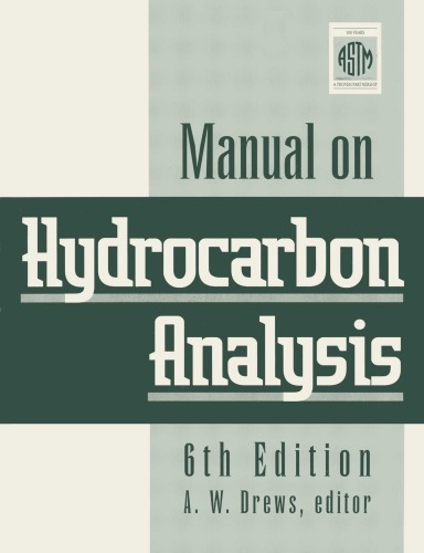 Manual On Hydrocarbon Analysis