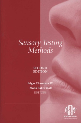 Chapter 1-General Requirements for Sensory Testing.