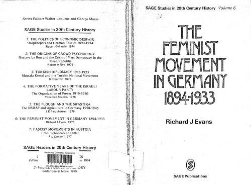 The Feminist Movement in Germany, 1894-1933