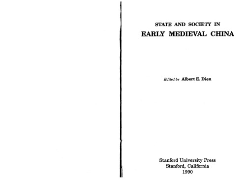 State And Society In Early Medieval China